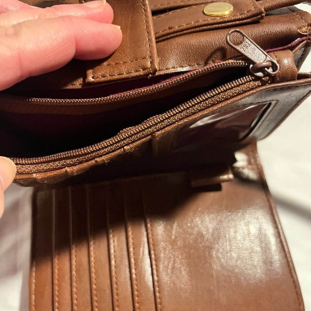 Small Eitenne Aigner Crossbody fabric Purse - Picture 5 of 6